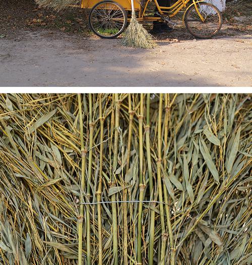 環(huán)衛(wèi)竹掃把農(nóng)村老式掃帚工廠車間專用木柄竹柄大掃把掃庭院子馬路 黑